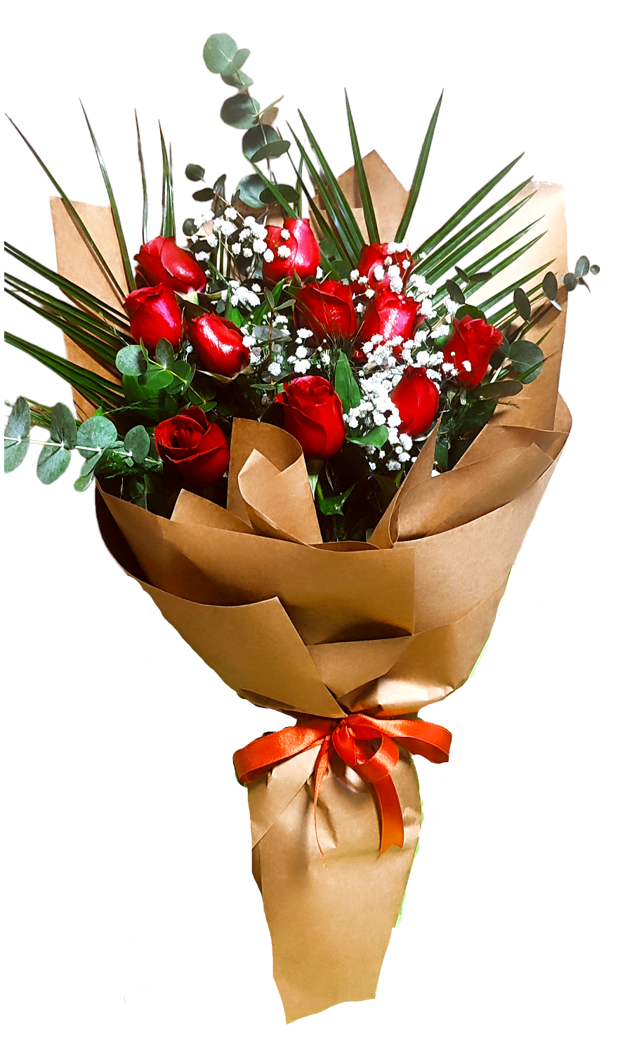 13 adet gül buketi Kraft ambalajlı 